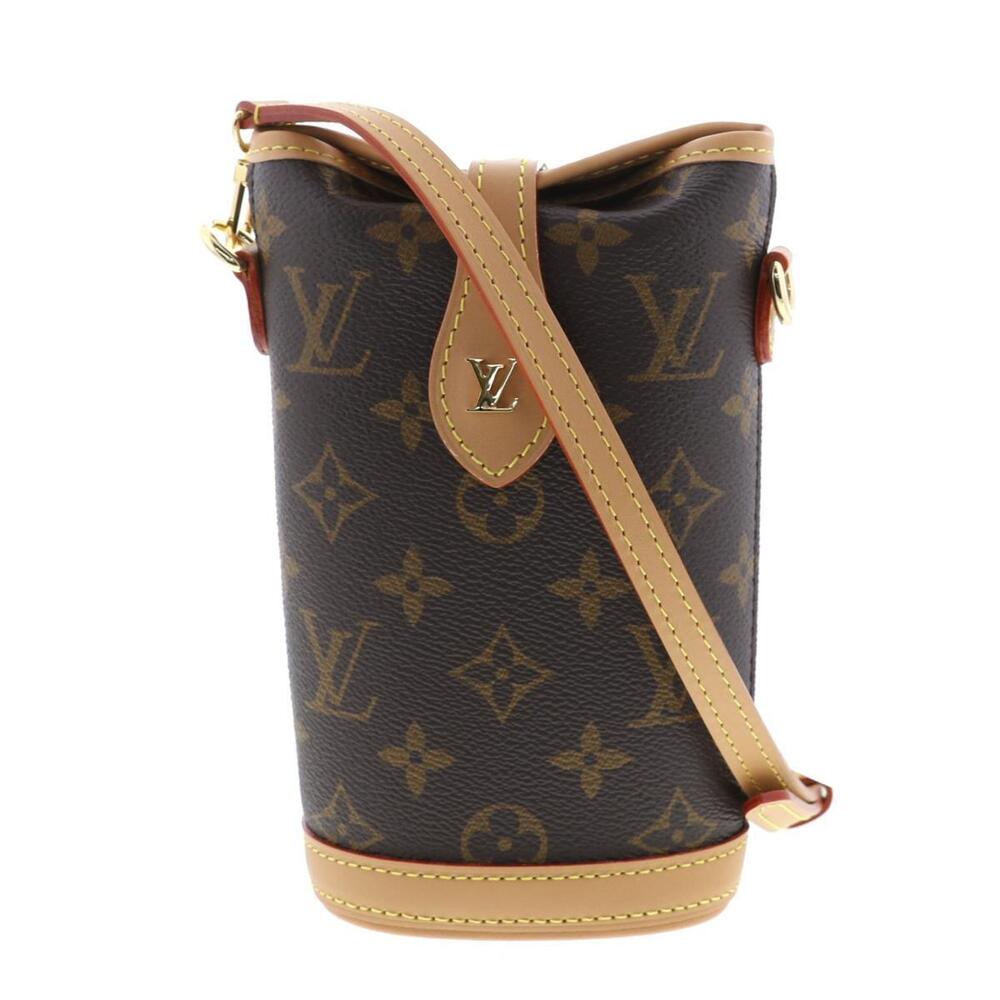 LOUIS VUITTON Fold Me Clutch Bag Shoulder Messenger Monogram Brown